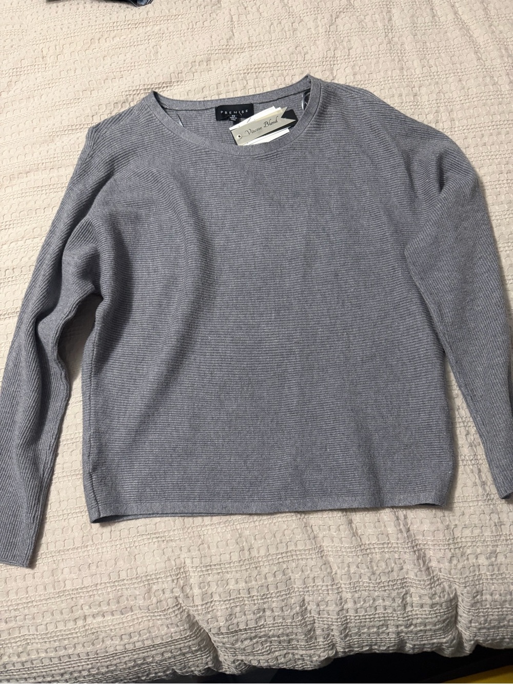 Premise Women's Light Gray Crewneck Sweater